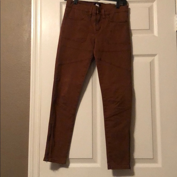 Brown twill utility pants - Picture 1 of 2